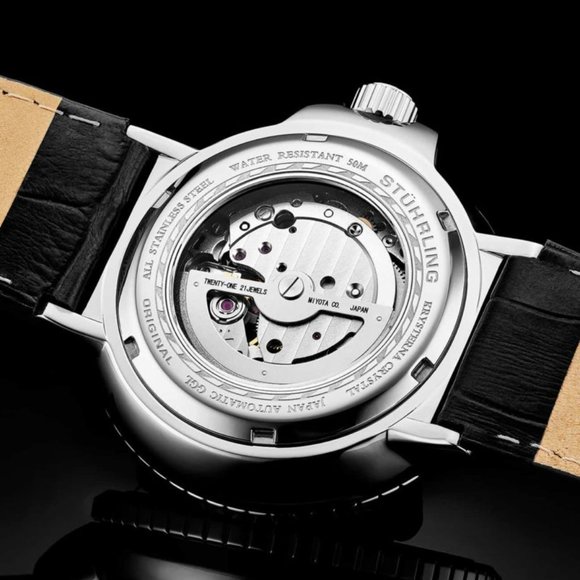 Stuhrling Original Dual Time Automatic Skeleton